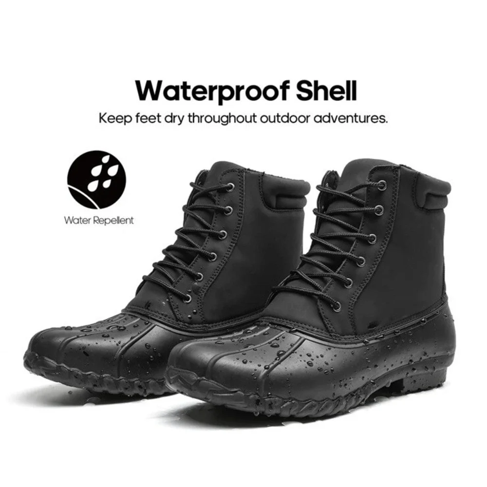 NortiV8 Duck Boots SNSB227M Black Snow / Rain Boots Size 13